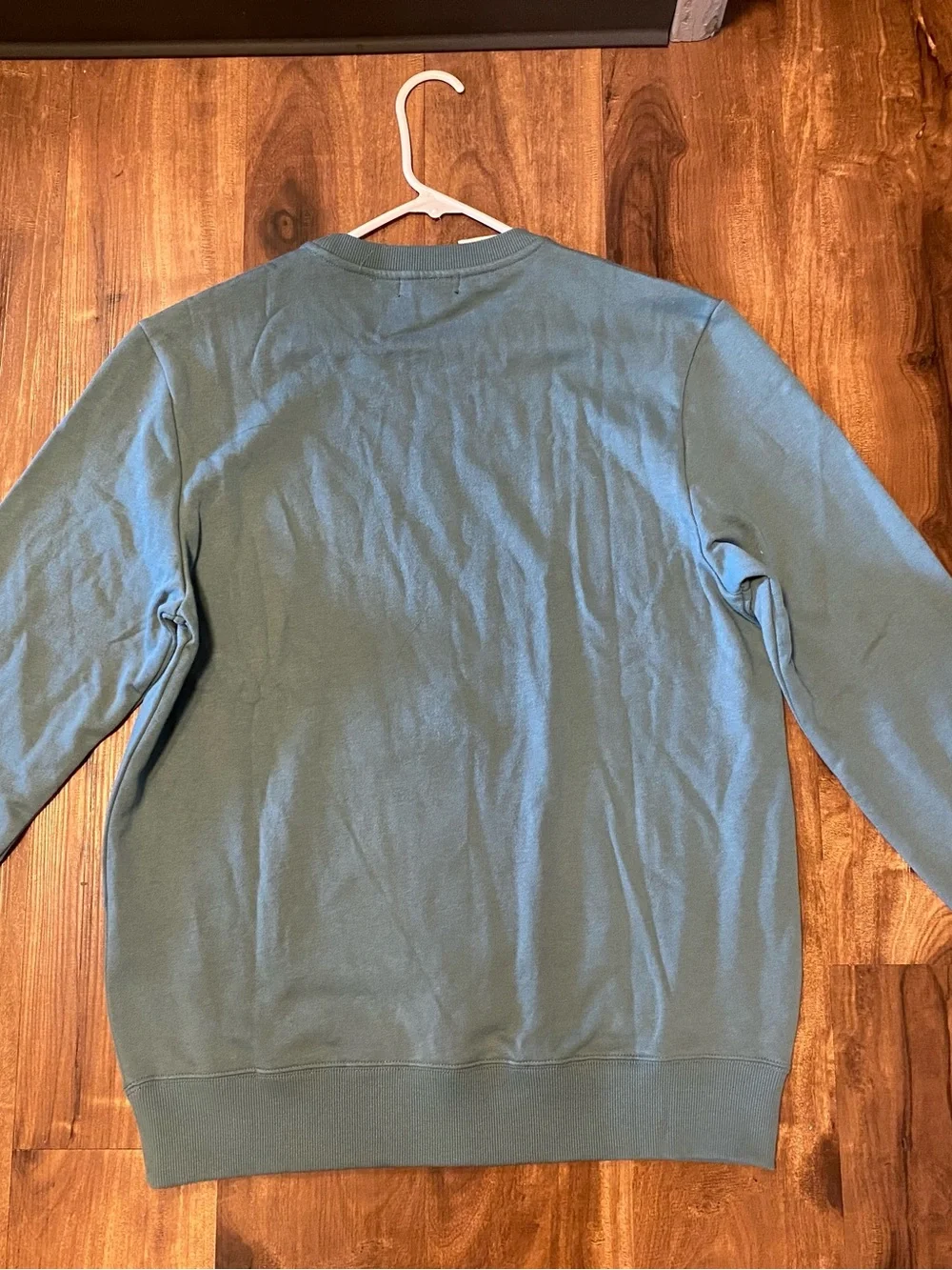 True Religion Teal Crewneck Sweater with Yellow Logo